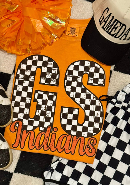 Checkered Custom Mascot Tee