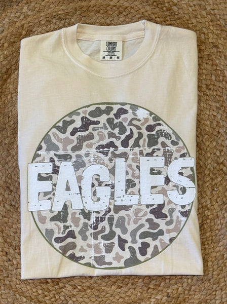 Custom Camo Mascot Tee