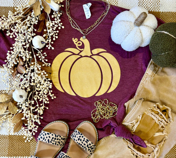 Glitter Pumpkin Tee