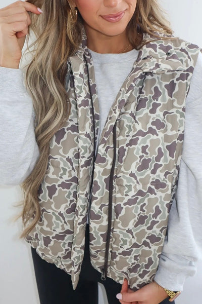Duck Camo Puffer Vest