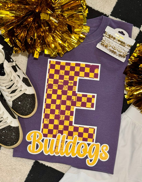 Checkered Custom Mascot Tee