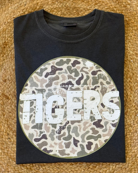 Custom Camo Mascot Tee