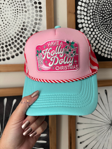 Holly Dolly Christmas Trucker