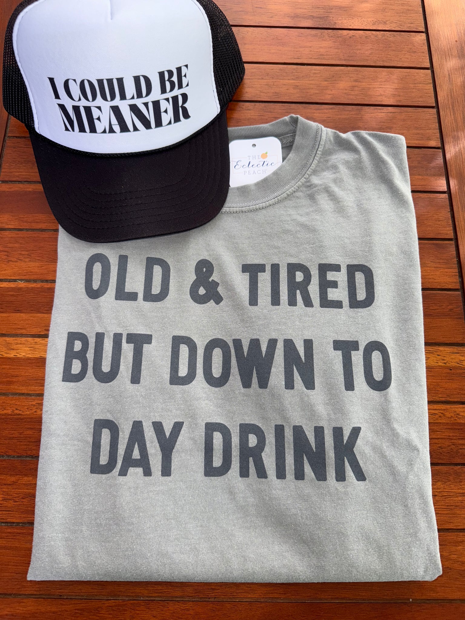 Down To Day Drink Tee - Grey