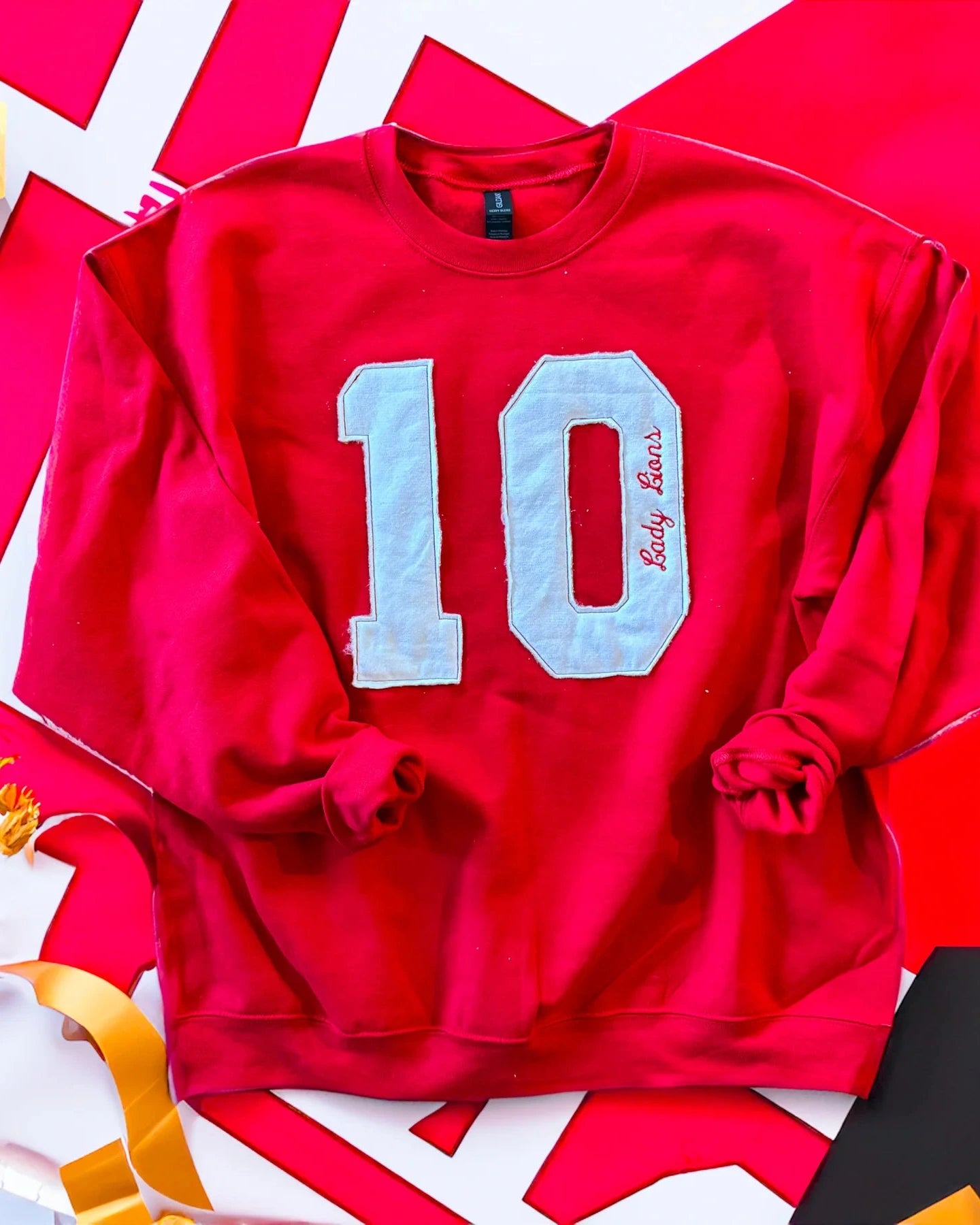 Number Applique Sweatshirt