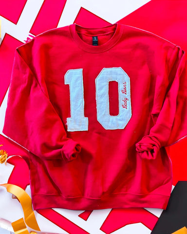 Number Applique Sweatshirt