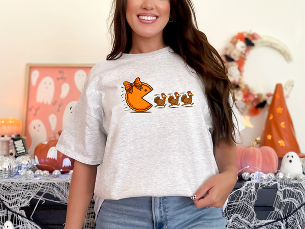 Pumpkin Pie Turkey Chase Graphic tee