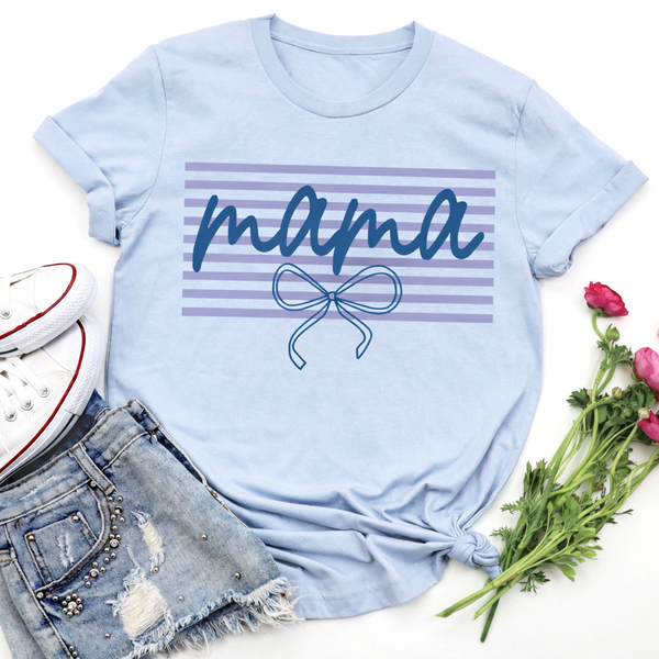 Custom Stripe Bow Tee *WEEKEND SALE*