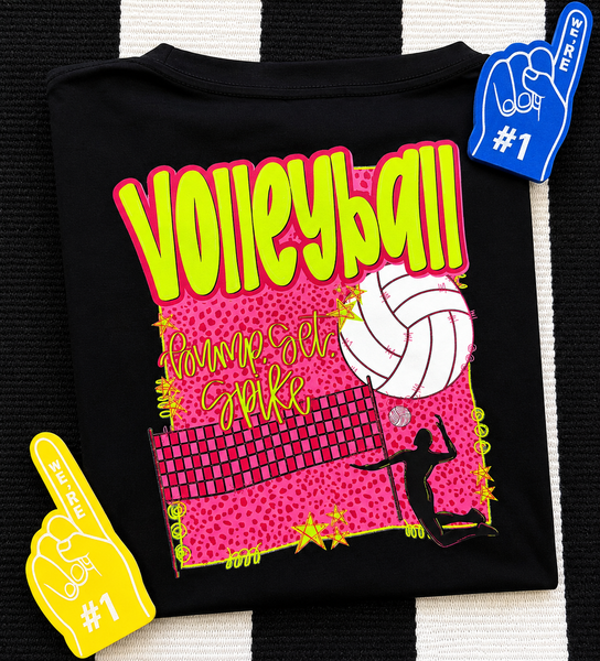 Volleyball Bump Set Spike Dri Fit Tee