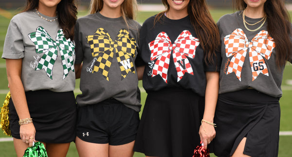 Checkered Bow Custom Tee