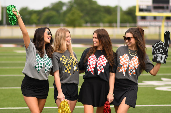 Checkered Bow Custom Tee