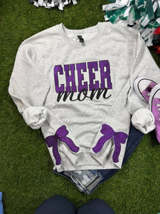 Custom Glitter Bow Sweatshirt