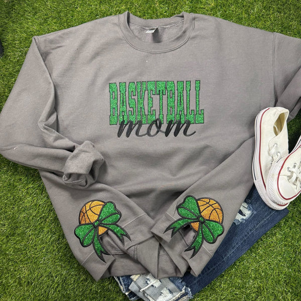 Custom Embroidered Basketball Bows Sweatshirt