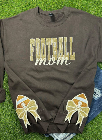 Custom Embroidered Football Bows Sweatshirt