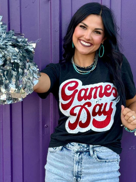 Game Day Glitter Tee