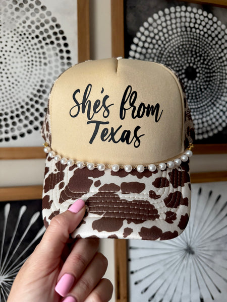 She's From Texas Trucker *7 Color Options