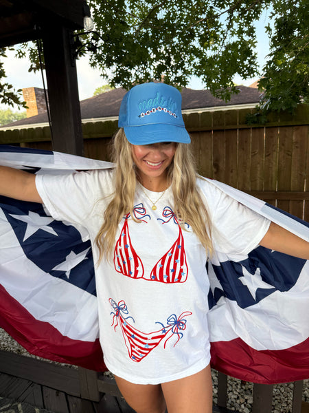 Patriotic Swimsuit Tee