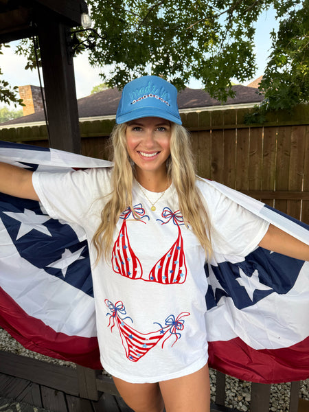 Patriotic Swimsuit Tee