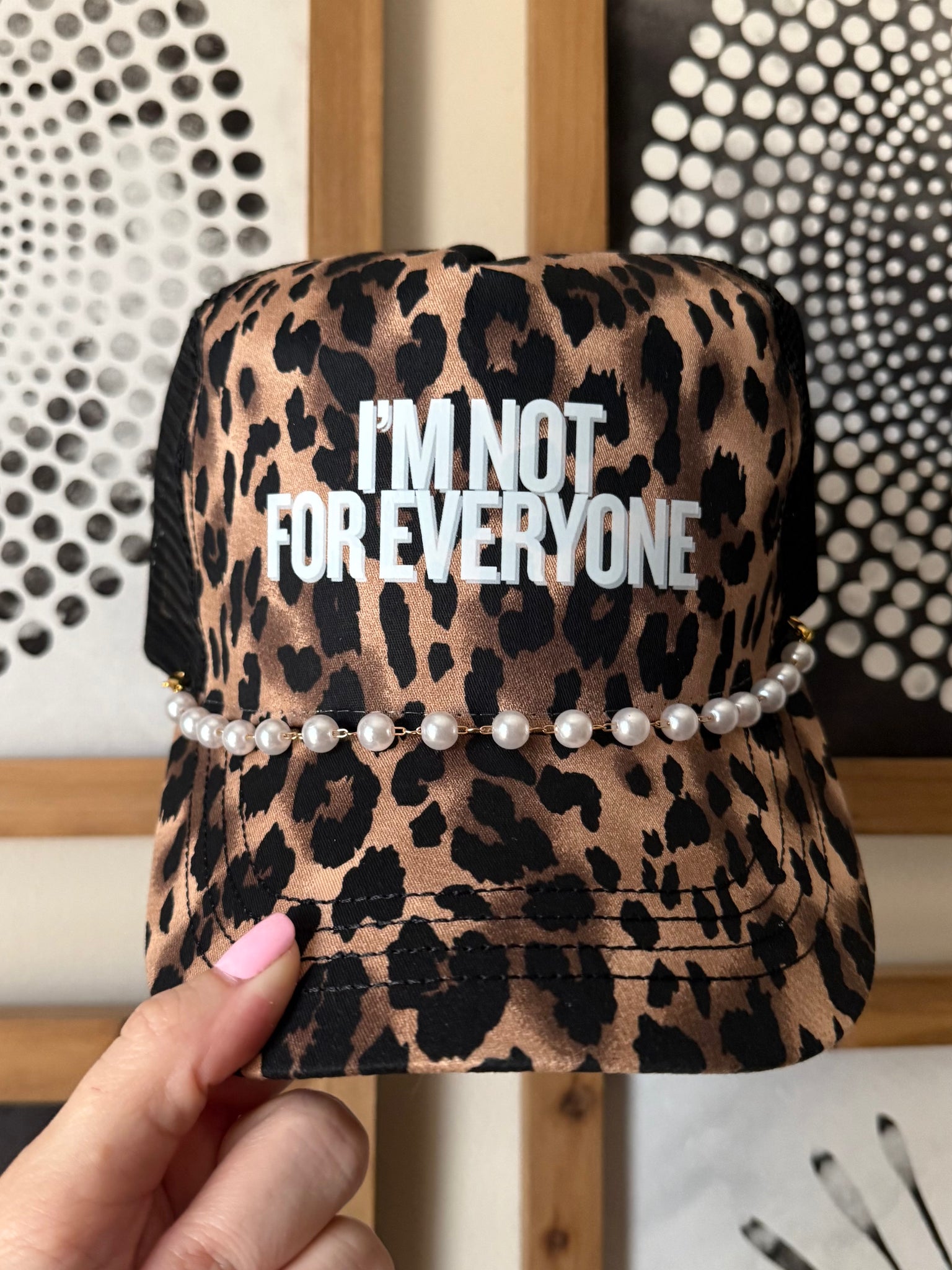キャップ ennoy everyone plllllleeeasse optstuff I'm Not For Everyone Leopard Cap – The Eclectic Peach Boutique