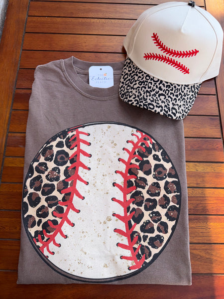Leopard Baseball Tee