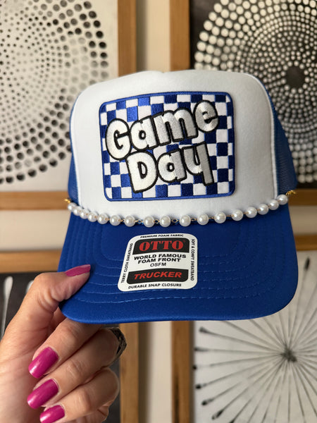 Game Day Checkered Trucker *7 Colors