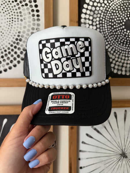 Game Day Checkered Trucker *7 Colors