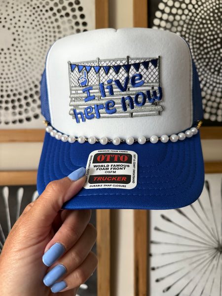 I Live Here Now Bleacher Trucker *6 Colors