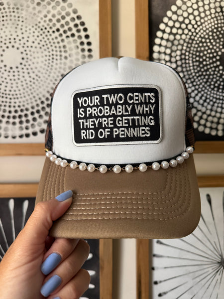 Your Two Cents Checkered Trucker