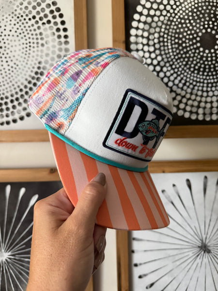 Down to Fish Striped Trucker
