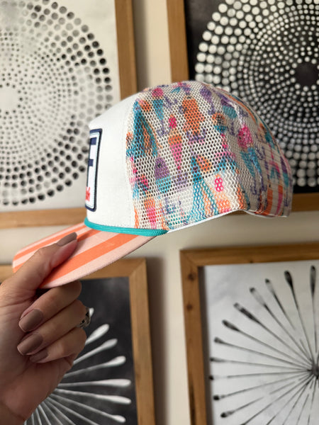 Down to Fish Striped Trucker