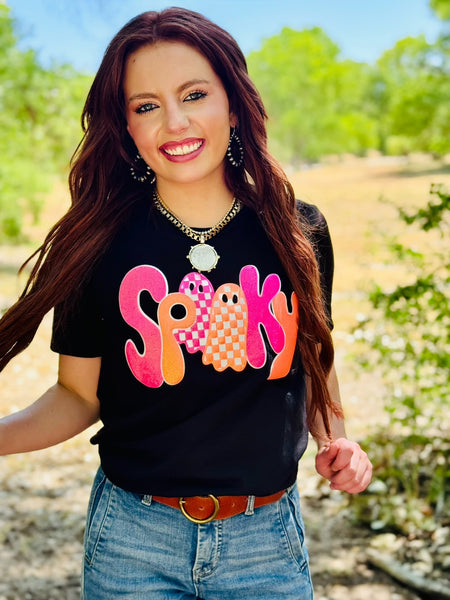 Spooky Tee in Glitter Puff