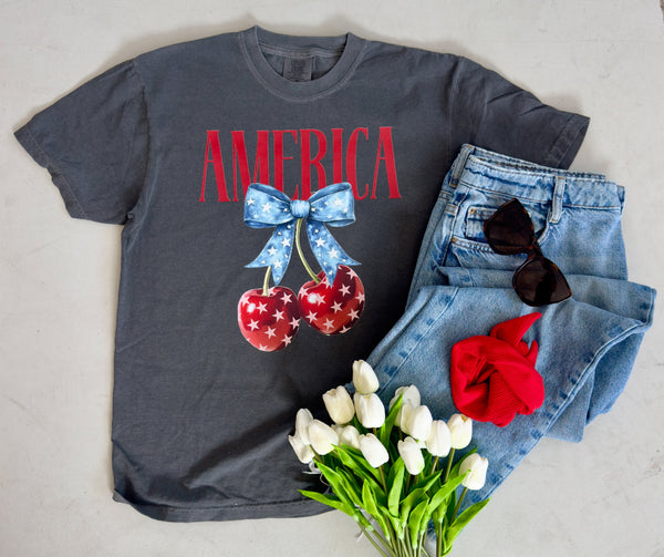 USA Quilted Tee