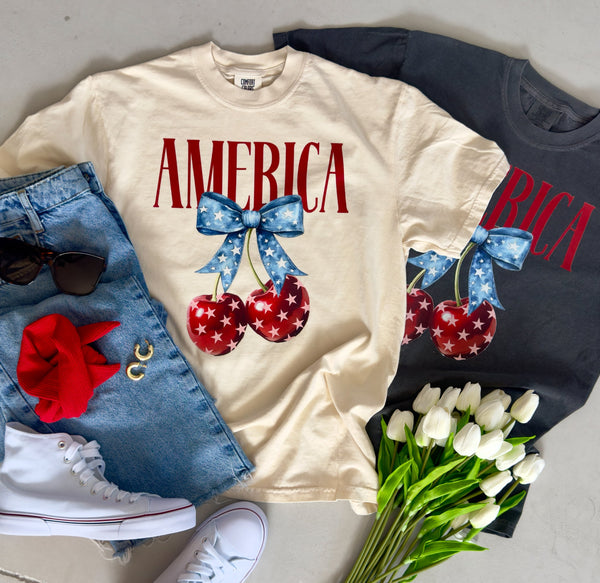 USA Quilted Tee