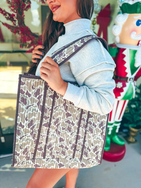 Duck Camo Quilted Tote Bag *PREORDER*