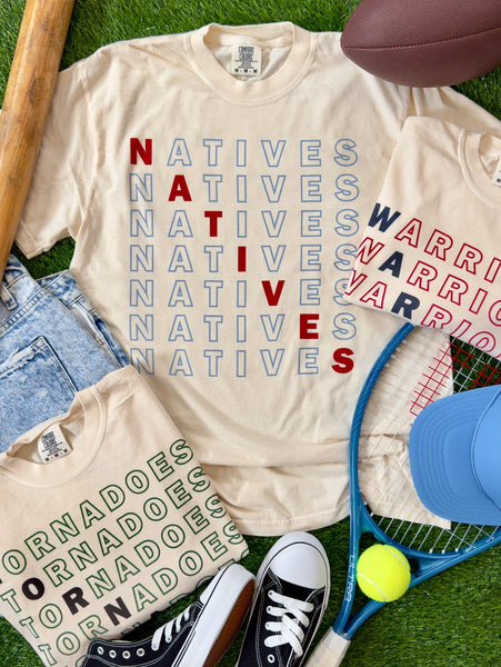 Custom Outlined Mascot Tee