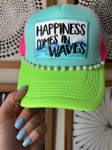 Happiness Comes in Waves Trucker