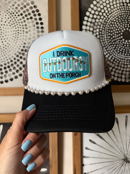 Outdoorsy Leopard Trucker