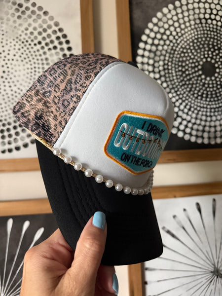 Outdoorsy Leopard Trucker