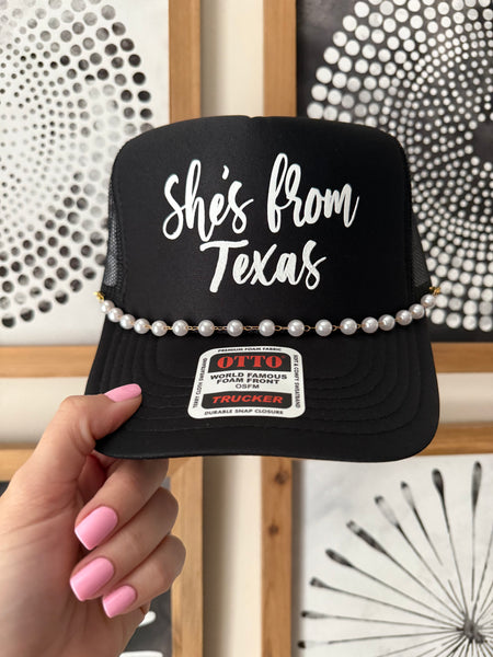 She's From Texas Trucker *7 Color Options