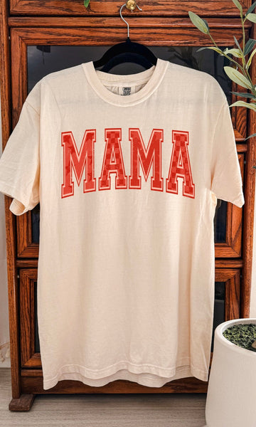Mama Checkered Graphic Tee