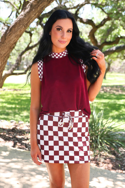 Tradition Checkered Skort *preorder