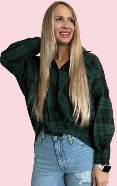 You Proof Plaid Top