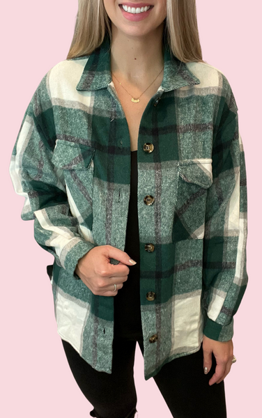 Fern Oversized Flannel Shacket