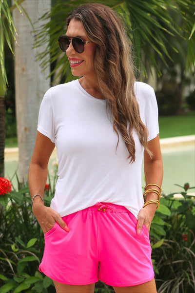 Neon Pink Everyday Shorts