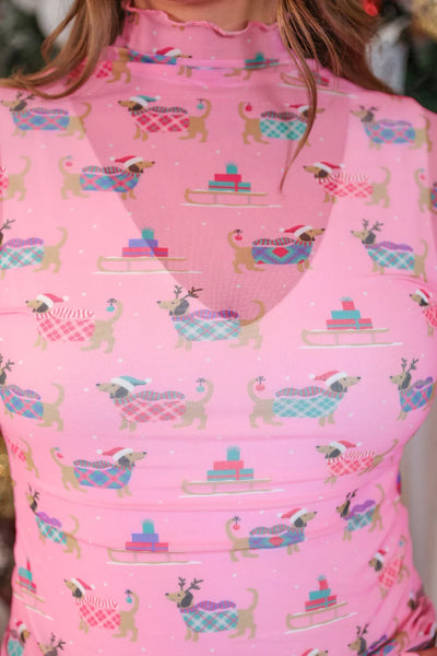 Paws & Presents Mesh Top *preorder
