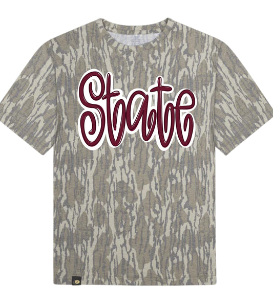Custom State Swirly Name DTF Tee