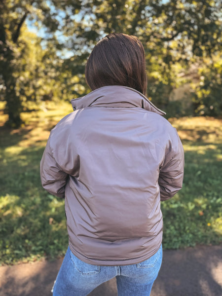 Reversible Puffer Jacket in Duck Camo