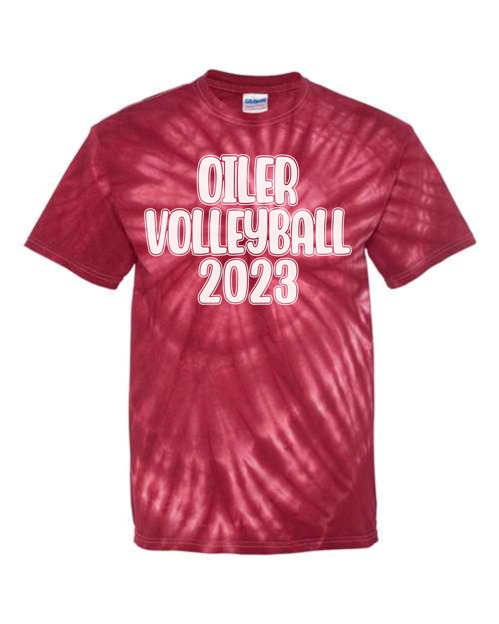 Oiler Volleyball Tie Dye Tee
