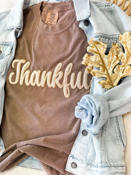 Thankful Glitter Tee