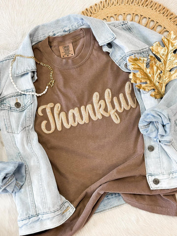 Thankful Glitter Tee